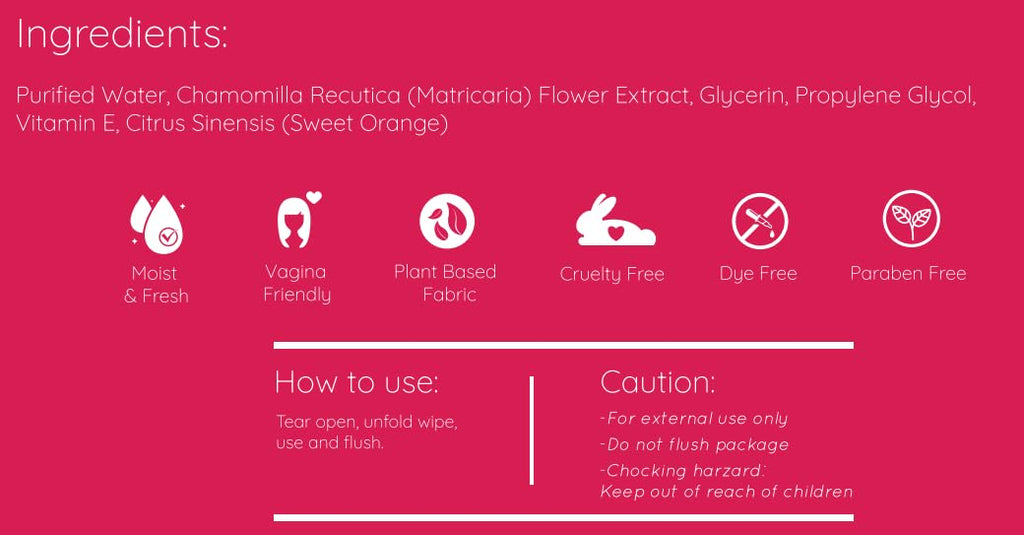 Morning After Flushable Feminine Wipes (50 Pcs)