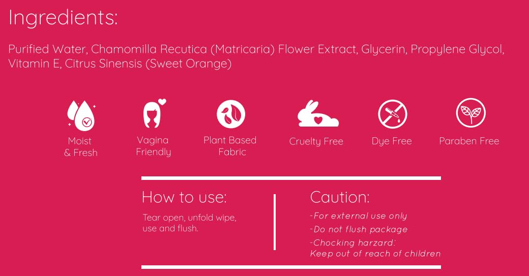 Morning After Flushable Feminine Wipes (50 Pcs)