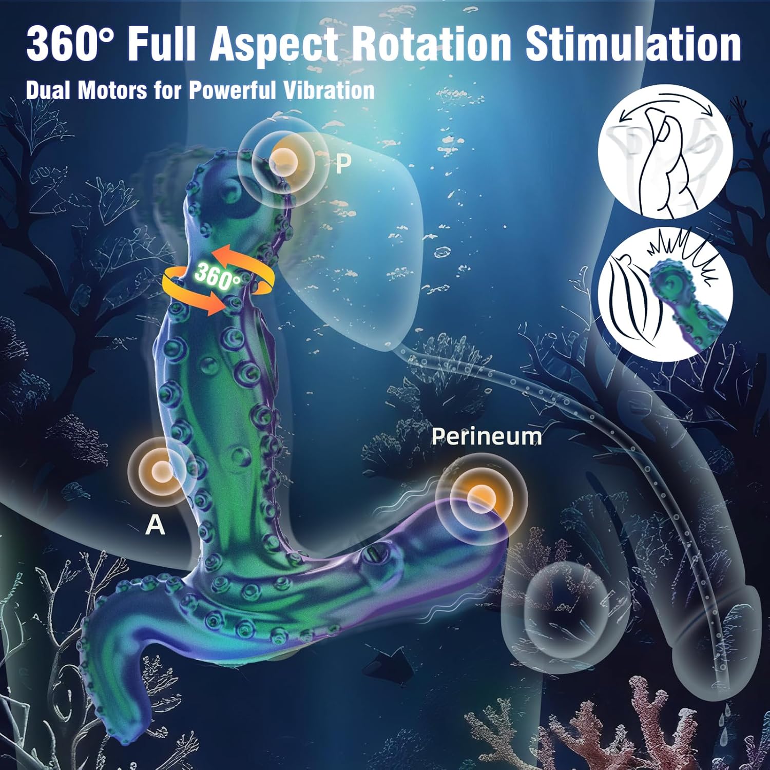 SwayThrob Kinky 360° Rotating Prostate Massager Anal Plug