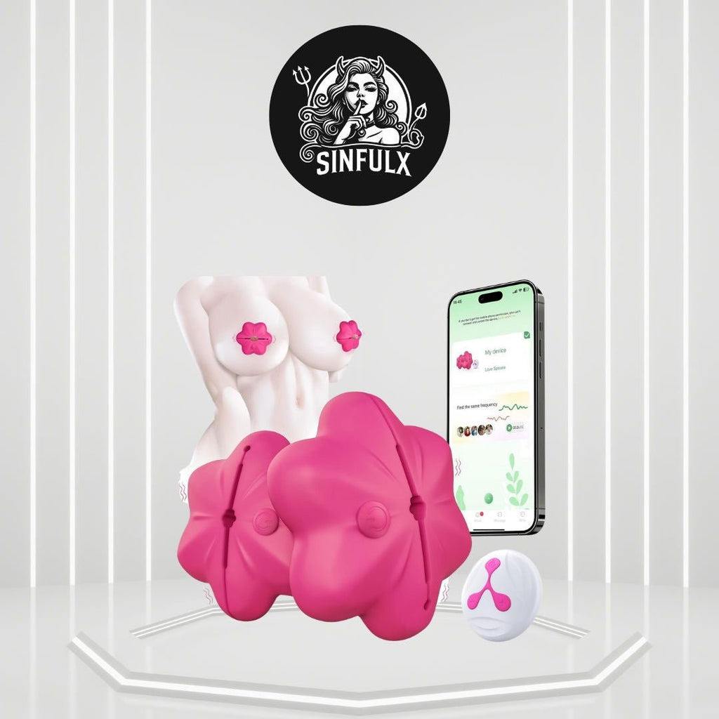 Wireless Remote-Controlled Vibrating Nipple Clamps