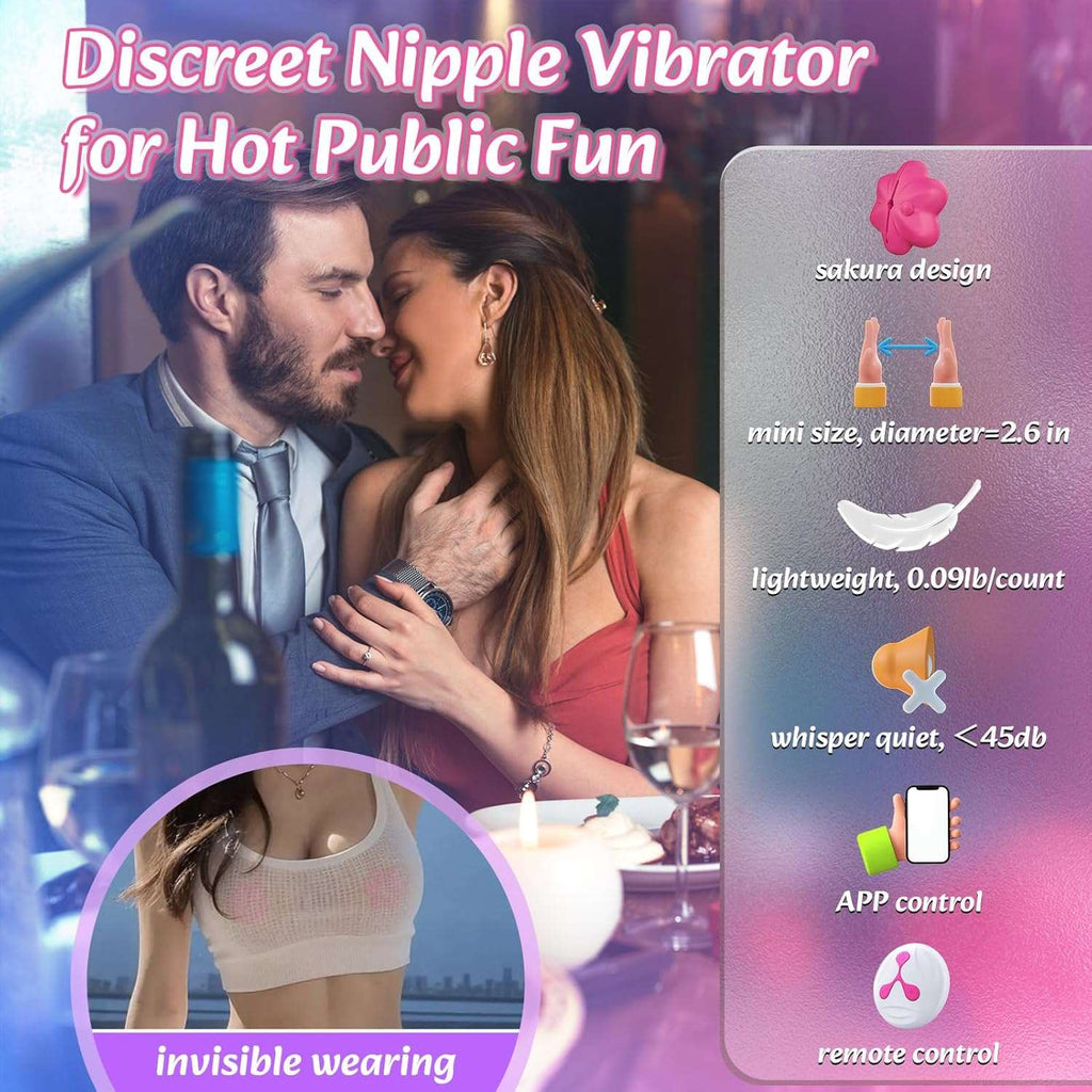 Wireless Remote-Controlled Vibrating Nipple Clamps